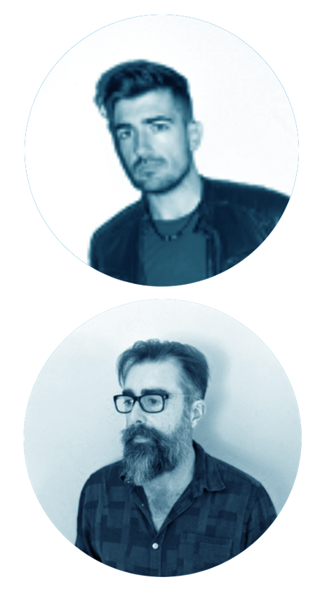 Retrato de Javier Tapia y José Mayor